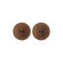PEEKABOOS SILICONE PIERCED NIPPLE COVERS, BROWN - 3