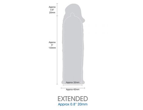 LENGTH EXTENDER SLEEVE 6INCH BLACK - 2