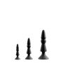 Zestaw-MENZSTUFF 3-PIECE ANAL CONE SET BLACK - 3