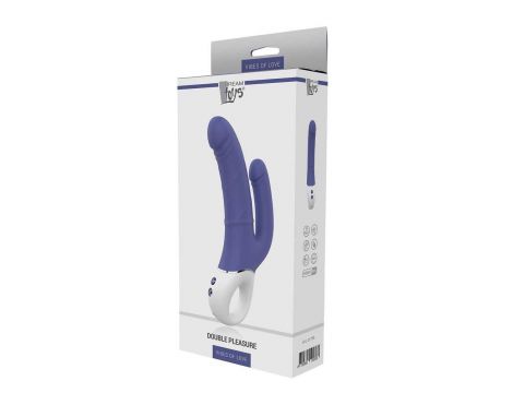 Podwójny wibrator silikonowy Vibes of Love Double Pleasure USB 23.5 cm - 3