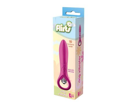 FLIRTS 10 FUNCTIONS RING VIBRATOR PINK - 4