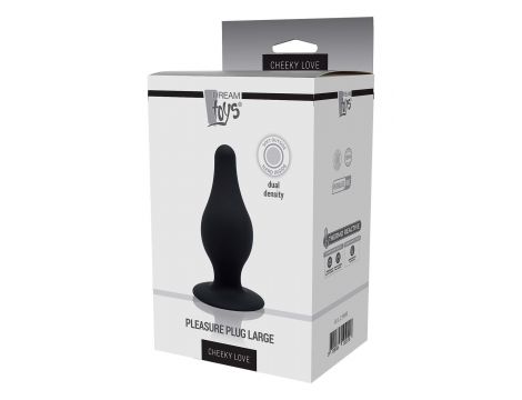 CHEEKY LOVE DUAL DENSITY PLEASURE PLUG L BLACK - 2