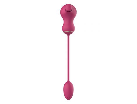 ESSENTIALS FLEXIBLE DUAL STIMULATOR AND VIBRATING EGG PINK - 4