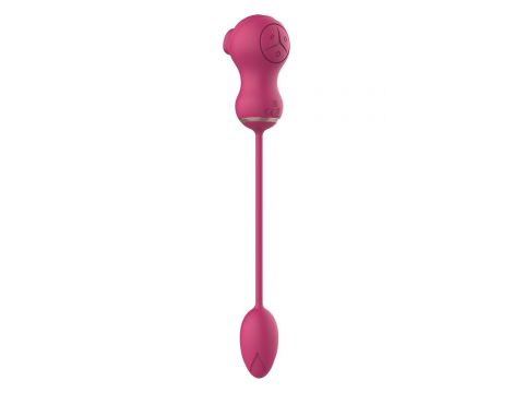 ESSENTIALS FLEXIBLE DUAL STIMULATOR AND VIBRATING EGG PINK - 5