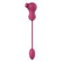 ESSENTIALS FLEXIBLE DUAL STIMULATOR AND VIBRATING EGG PINK - 4