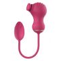ESSENTIALS FLEXIBLE DUAL STIMULATOR AND VIBRATING EGG PINK - 2