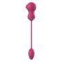ESSENTIALS FLEXIBLE DUAL STIMULATOR AND VIBRATING EGG PINK - 6