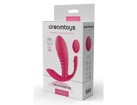 ESSENTIALS TRIPLE PLEASURE VIBE PINK - 4