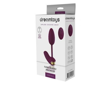 Jajko wibrujące elastyczne Dream Toys fioletowe USB - 5