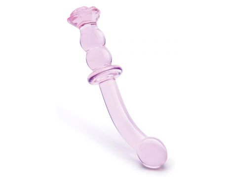 GLAZE GLASS ROSEBUD G-SPOT DILDO - 5