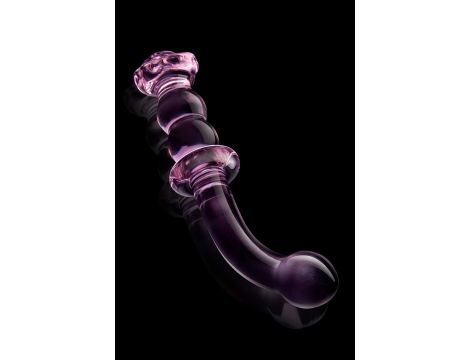 GLAZE GLASS ROSEBUD G-SPOT DILDO - 3