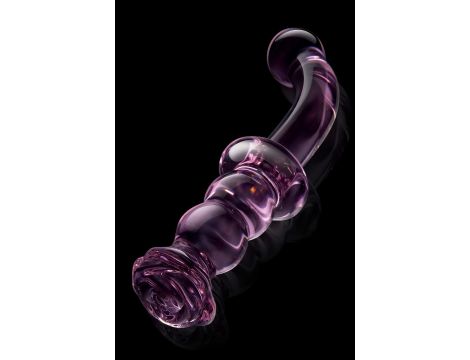 GLAZE GLASS ROSEBUD G-SPOT DILDO - 4