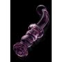 GLAZE GLASS ROSEBUD G-SPOT DILDO - 5