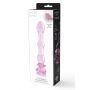 GLAZE GLASS ROSEBUD BEADED DILDO - 6