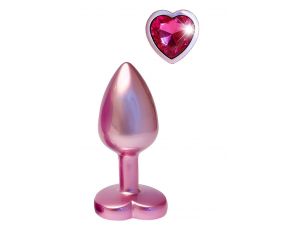 Korek analny Gleaming Love aluminium różowy mały