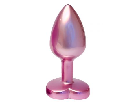 Korek analny Gleaming Love aluminium różowy mały - 2