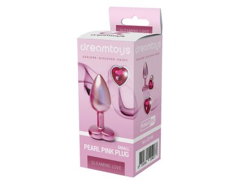 Korek analny Gleaming Love aluminium różowy mały - 3