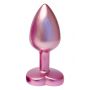 Korek analny Gleaming Love aluminium różowy mały - 3