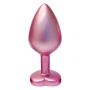 Korek analny Gleaming Love aluminium perłowy różowy medium - 2