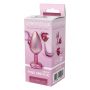 Korek analny Gleaming Love aluminium perłowy różowy medium - 3