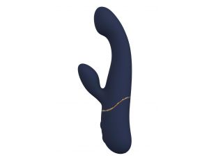Wibrator króliczek duo Hestia ciemnoniebieski silikonowy USB 21 cm Dreamtoy