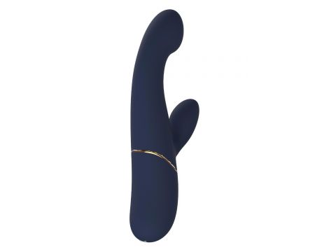 Wibrator króliczek duo Hestia ciemnoniebieski silikonowy USB 21 cm Dreamtoy - 3