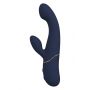 Wibrator króliczek duo Hestia ciemnoniebieski silikonowy USB 21 cm Dreamtoy - 2