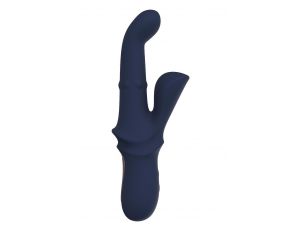 Wibrator króliczek Dreamtoys Iris Duo z kuleczkami niebieski