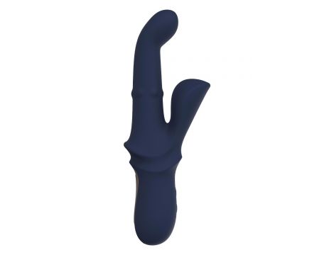 Wibrator króliczek Dreamtoys Iris Duo z kuleczkami niebieski