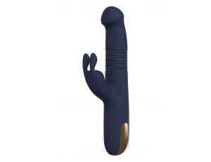 Wibrator króliczek Dreamtoys Goddess Phaedra ciemnoniebieski USB 22 cm