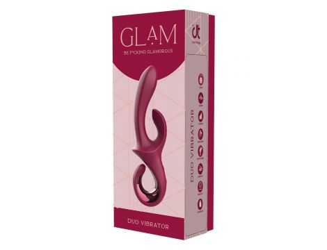 Wibrator króliczek Glam Duo Dreamtoys silikonowy USB 22 cm - 4