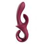 Wibrator króliczek Glam Duo Dreamtoys silikonowy USB 22 cm - 3