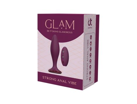 Wibrator analny Glam Strong Dreamtoys z pilotem - 5