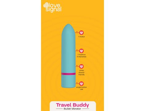 Wibrator bullet Travel Buddy Dream Toys 10 cm USB - 5