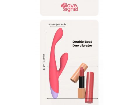 Wibrator króliczek Double Beat Dream Toys silikonowy USB - 11