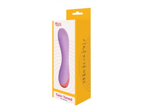 Wibrator silikonowy Twin Toned Dream Toys USB 19 cm - 12