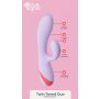 Wibrator króliczek silikonowy Twin Toned Duo Dream Toys USB 19 cm - 4