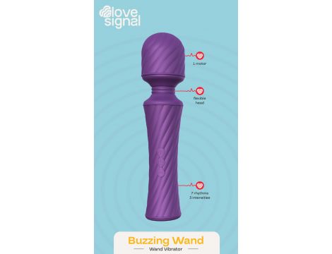 Masażer wibrujący Dream Toys Buzzing Wand silikonowy USB - 8