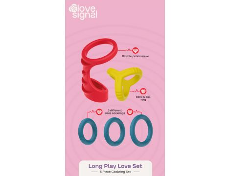 Zestaw pierścieni silikonowych Dream Toys Long Play Love Set - 11