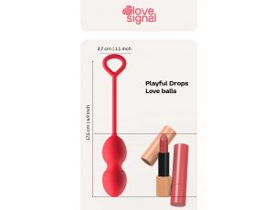 Kulki miłosne Playful Drops Dream Toys silikonowe 17,5 cm