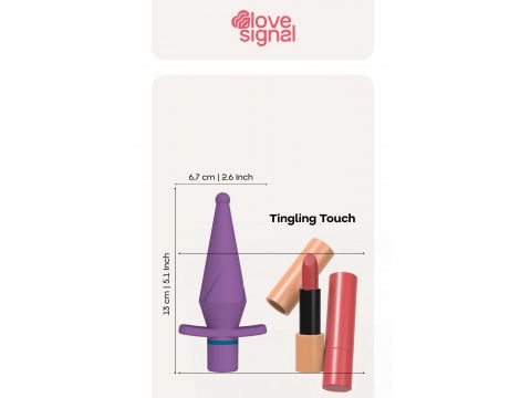 Korek analny wibrujący Tingling Touch Dream Toys silikonowy 13 cm USB - 9