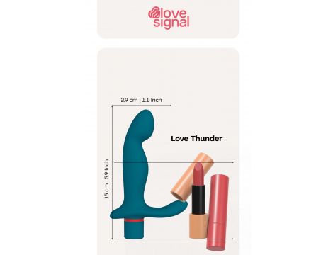 Masażer prostaty Love Thunder Dream Toys silikonowy USB 15 cm - 10