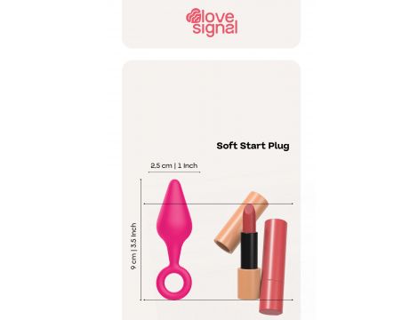 Korek analny Soft Start silikonowy Dream Toys 9 cm - 2