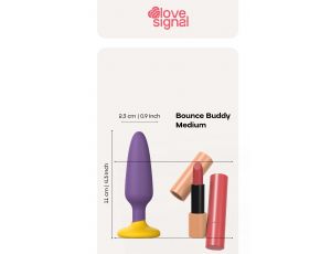 Korek analny silikonowy Bounce Buddy Medium Dream Toys 11 cm