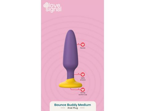 Korek analny silikonowy Bounce Buddy Medium Dream Toys 11 cm - 2