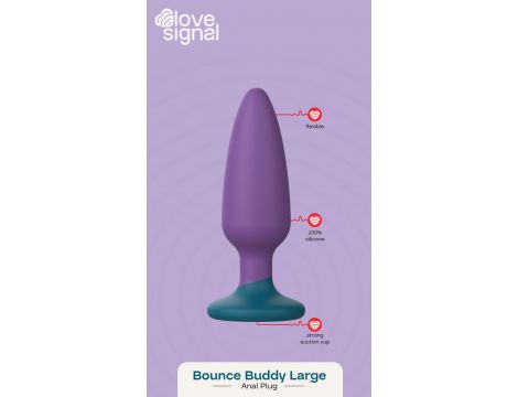 Korek analny Bounce Buddy Large silikonowy 13 cm - 6