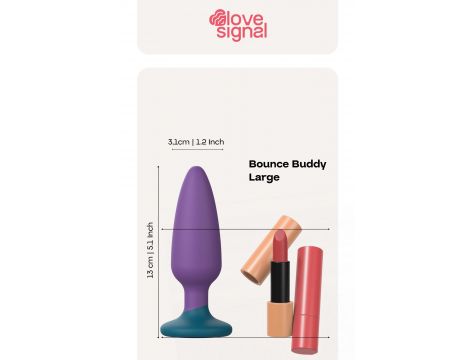 Korek analny Bounce Buddy Large silikonowy 13 cm - 2