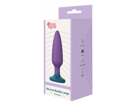 Korek analny Bounce Buddy Large silikonowy 13 cm - 5