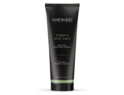 WICKED SENSUAL MASSAGE CREAM 120ML SAGE AND SEASAL SCENTED - 2