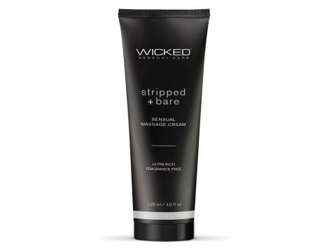 WICKED SENSUAL MASSAGE CREAM 120ML STRIPPED AND BARE UNSCENTED - 2